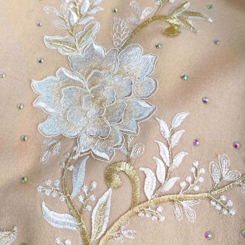 Embroidery 100% Pure Cashmere Scarf Winter Warmth 200x60 cm – Image 5