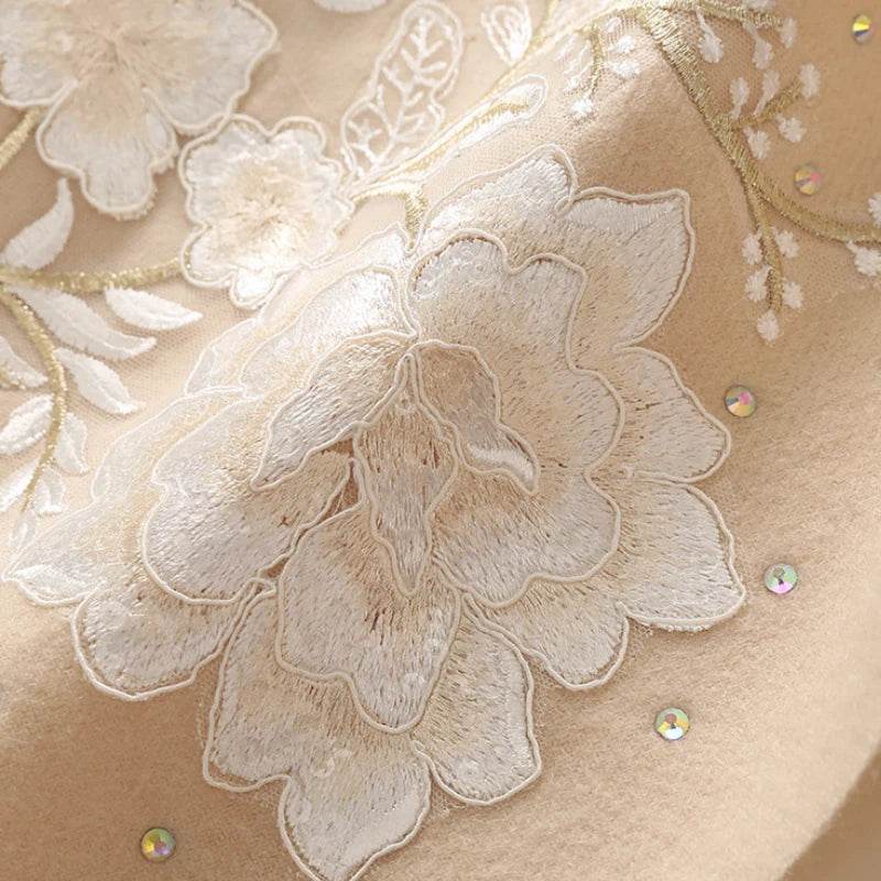 Embroidery 100% Pure Cashmere Scarf Winter Warmth 200x60 cm – Image 6