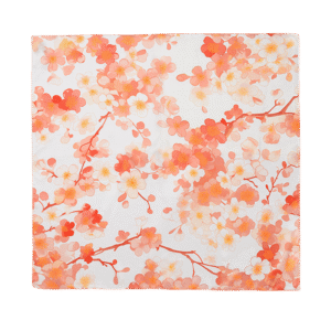 100% Mulberry Silk Elegant Silk Scarf Hundred Flowers Design 65x65cm